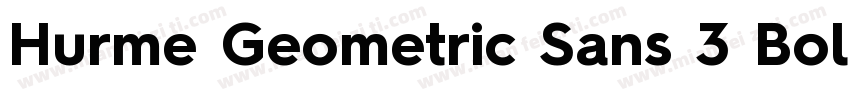 Hurme Geometric Sans 3 Bold字体转换